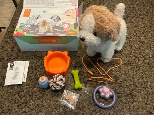 Customer photo review of Battery Operated Toy Dog that Walks and Barks