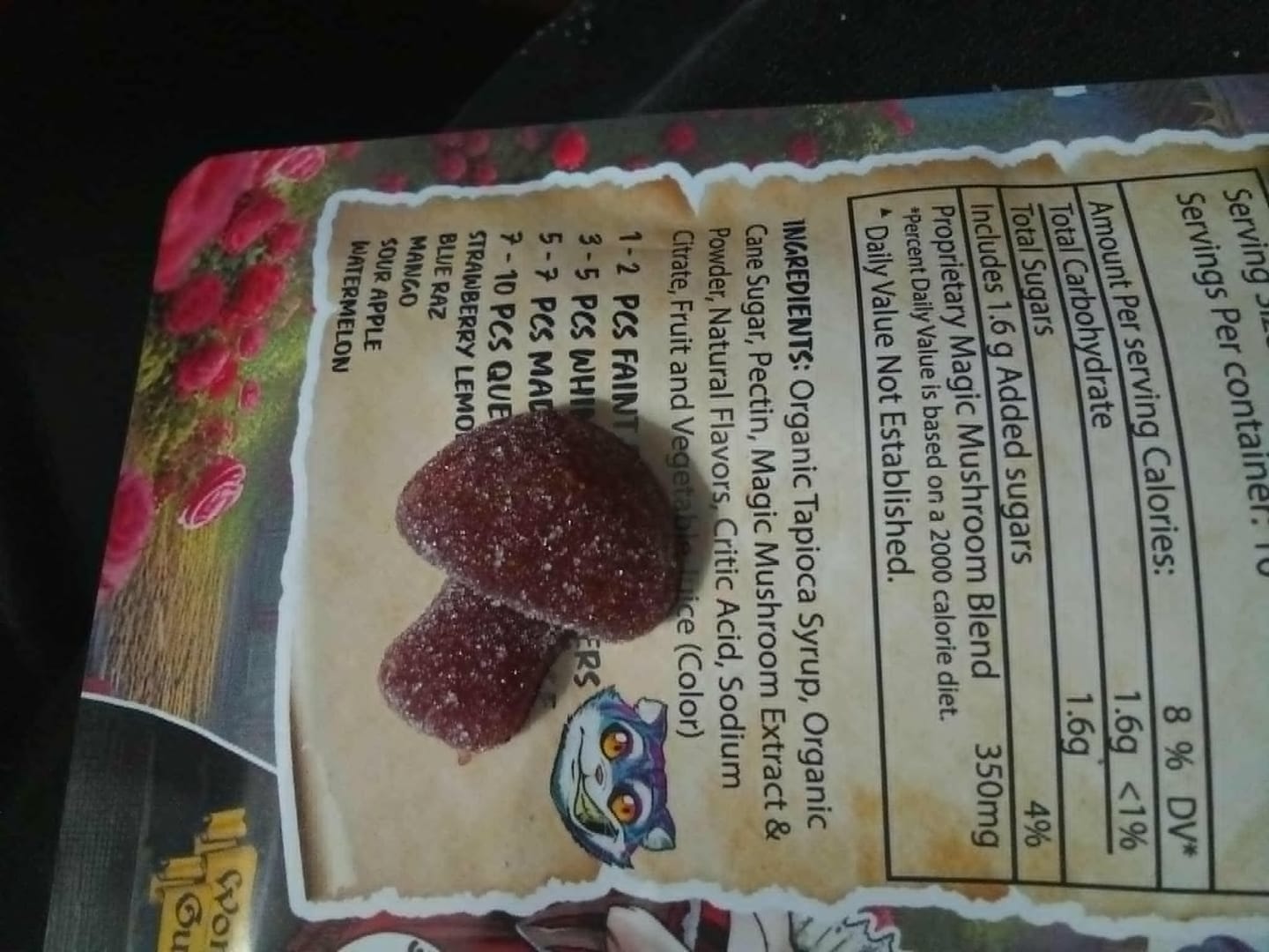 Customer photo review of Wonderland Gummies