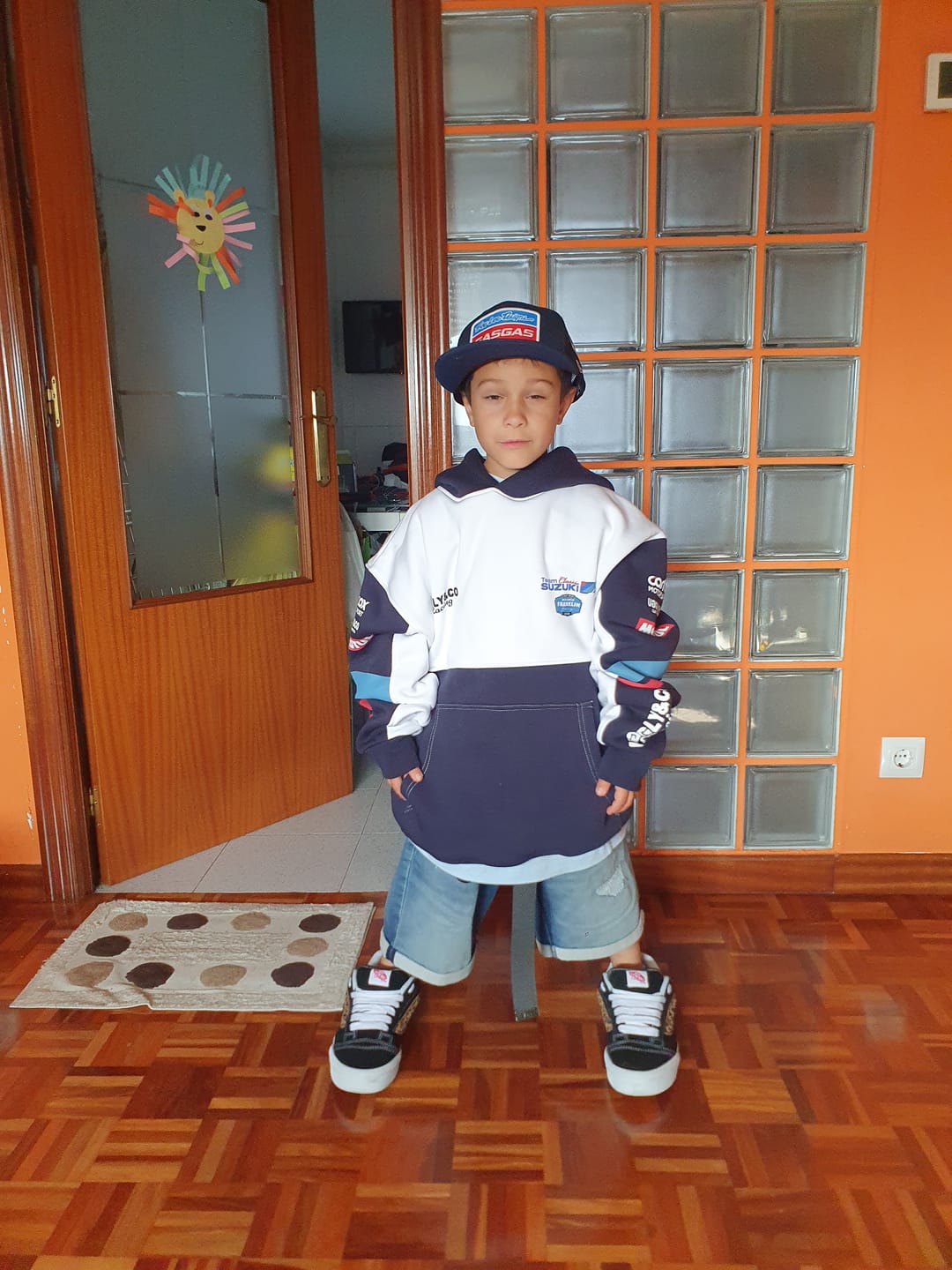 Customer photo review of Team Classic Suzuki Hoodie