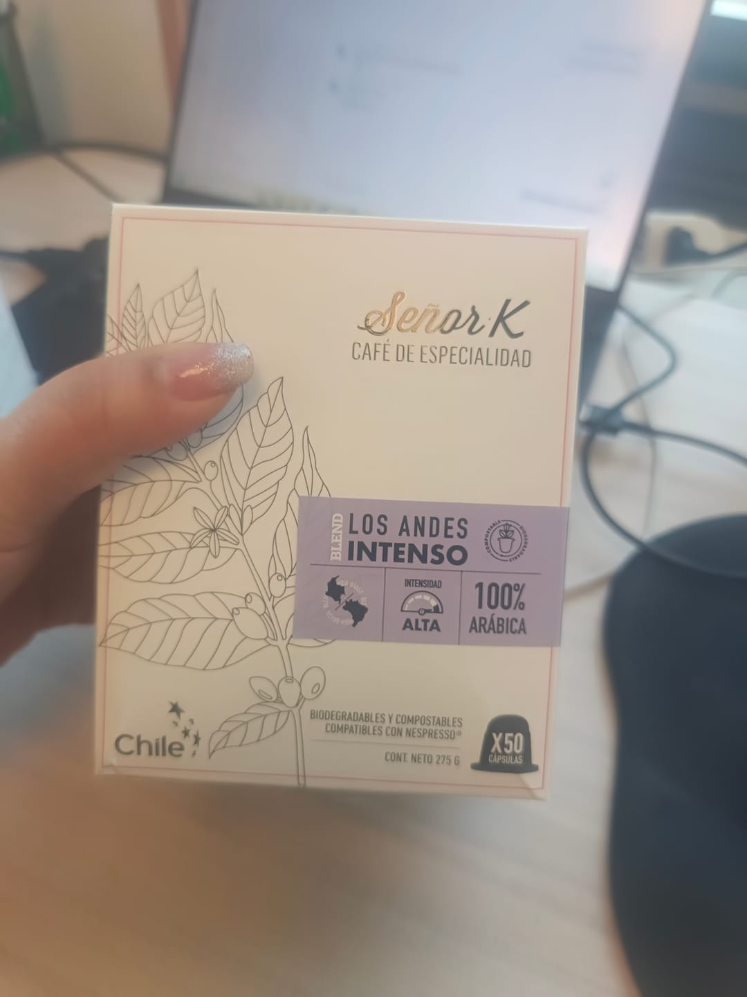 Customer photo review of Cápsulas para Nespresso | Blend Los Andes Intenso 50 UNIDADES