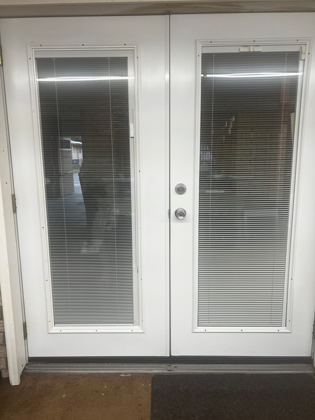 Customer photo review of Raise & Lower Blinds Glass and Frame Kit (Full Lite)
