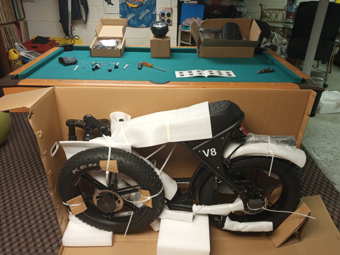 Customer photo review of OUXI V8 750W Fat Tire Electric Bike