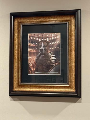 Customer photo review of Gladiator - Custom Pet Portrait