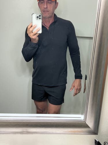 Customer photo review of Fitted Performance Quarter Zip