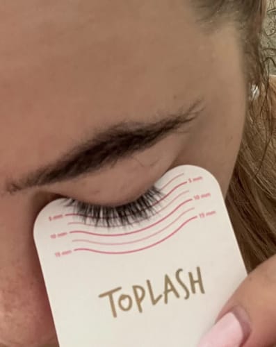 Customer photo review of Toplash eyelash and eyebrow growth serum — 3ml