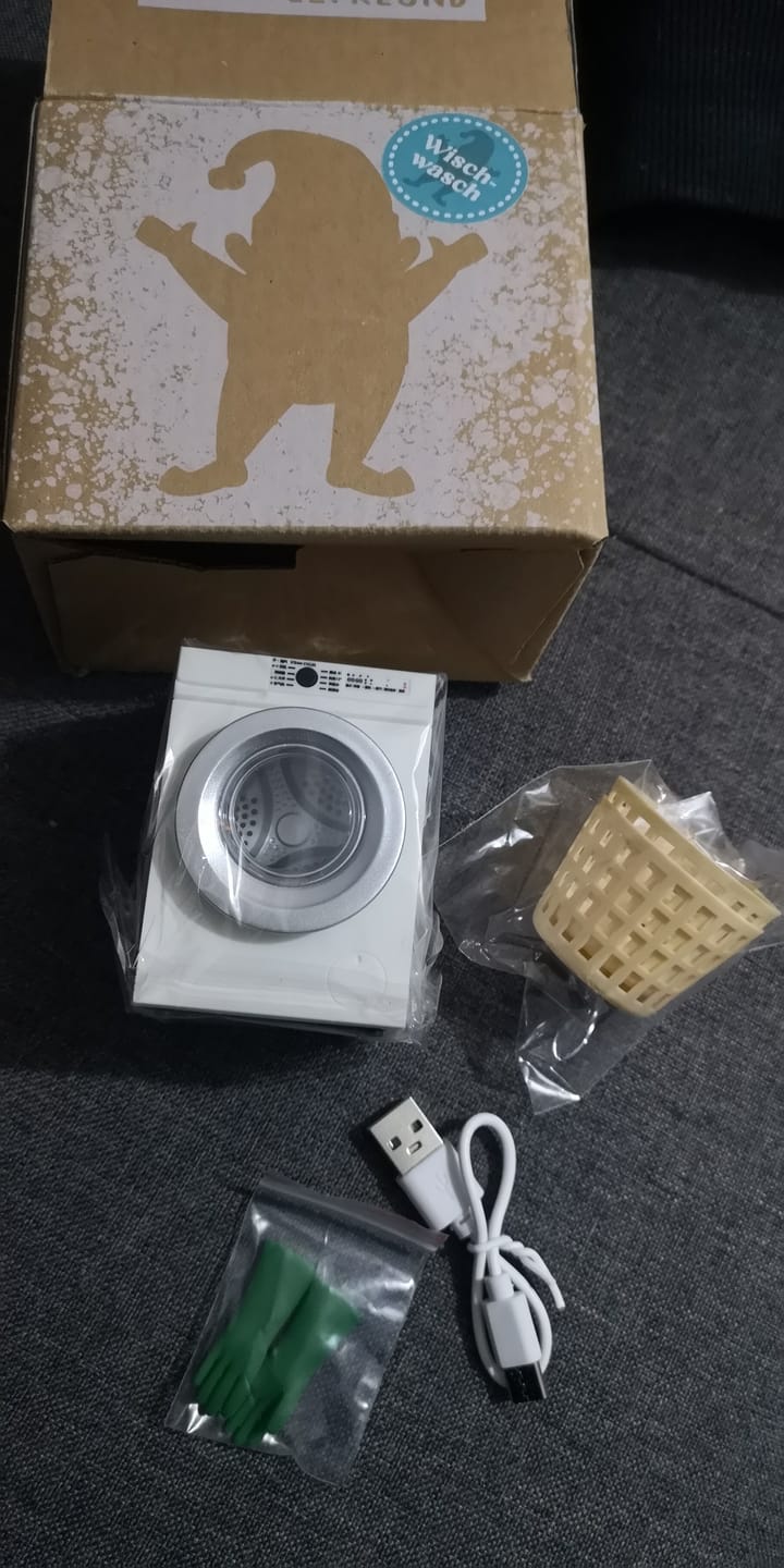 Customer photo review of Wichtel Waschmaschine – Set mit rotierender Trommel