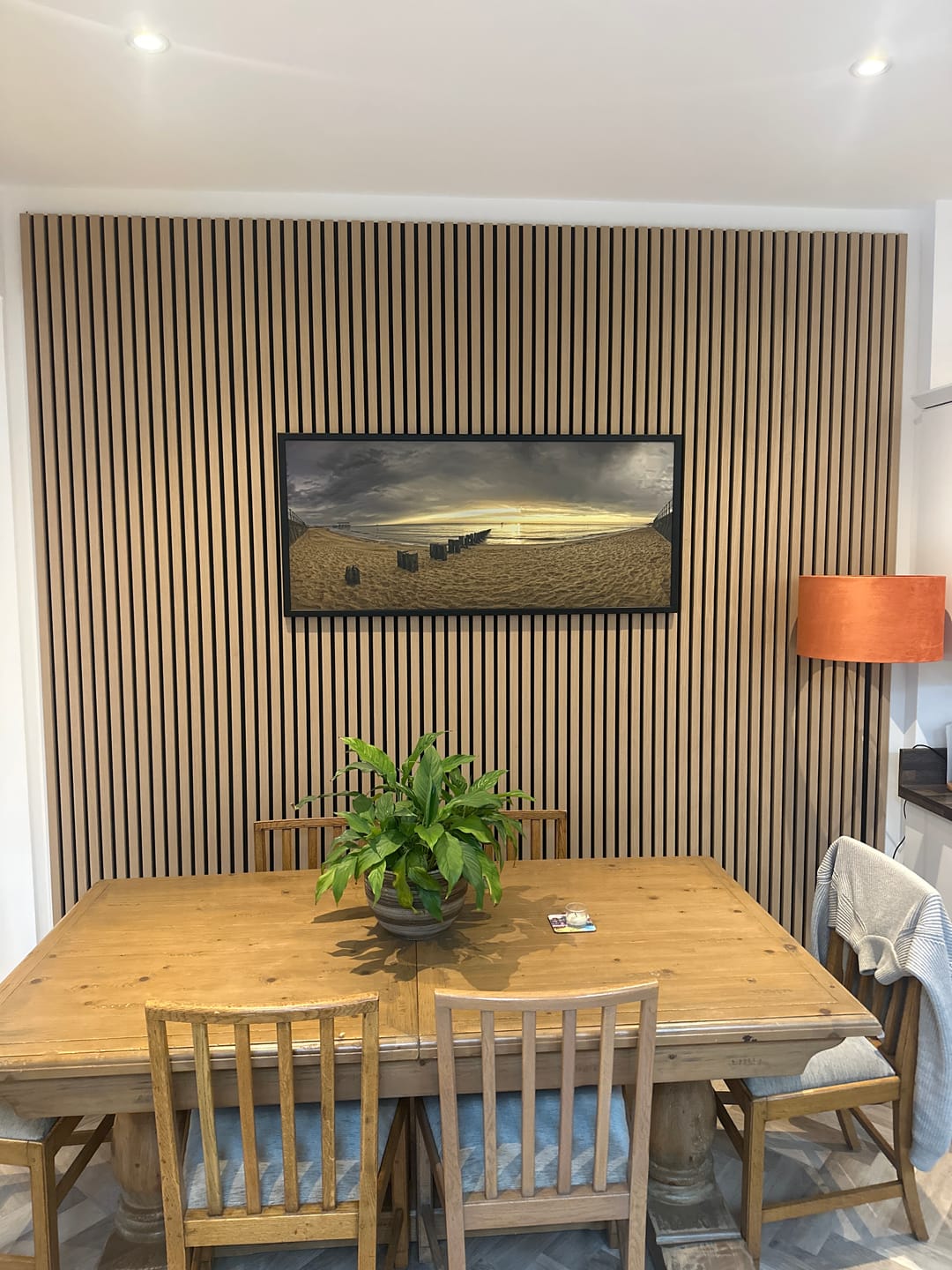 Customer photo review of Wooden Wall Panel | Natural Oak | Premium 3-sided Wood Veneer
