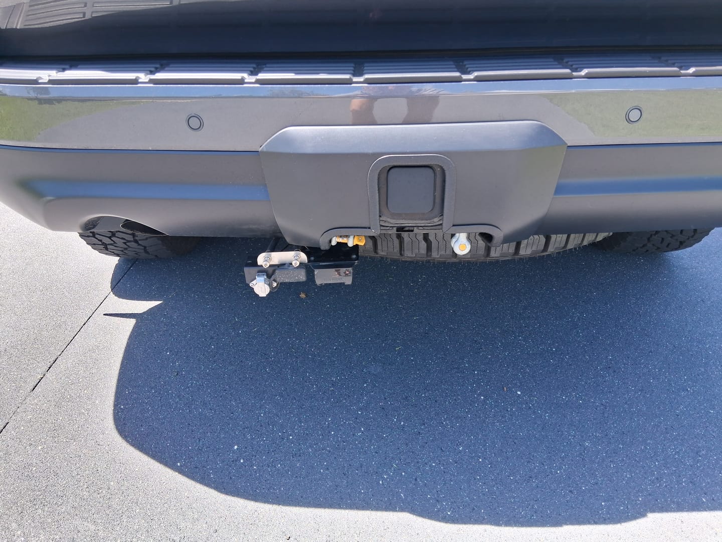 Customer photo review of Tow Bar Cover Cut Out Service for 300 Series LandCruisers