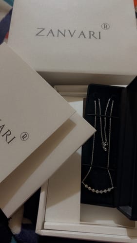 Customer photo review of MOISSANITE CONSTELLATION NECKLACE
