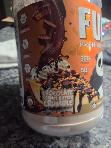 Customer photo review of Limited Edition FUEL Premium Protein (Chocolate Peanut Butter Crumble)