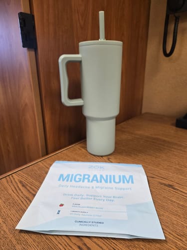 Customer photo review of Migranium - World’s 1st Anti-Migraine Super Formula for Headaches + Brain Fog + Stress