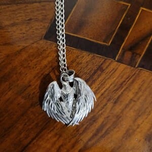Customer photo review of Eagle Wings Pendant