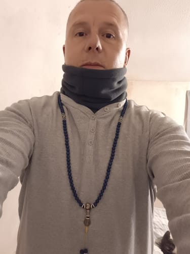 Customer photo review of Lapis Lazuli Third Eye Mala