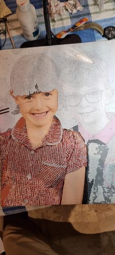 Customer photo review of Custom Paint By Numbers Kit - Upload Your Photo - Brush Set Included