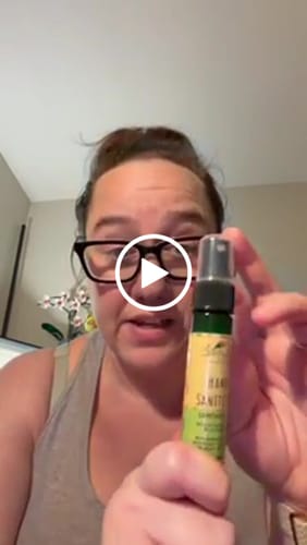 Customer video review of Sprayable Hydrating Hand Sanitizer (4 Flavors) 1oz
