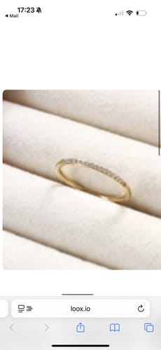Customer photo review of Cz Band Ring