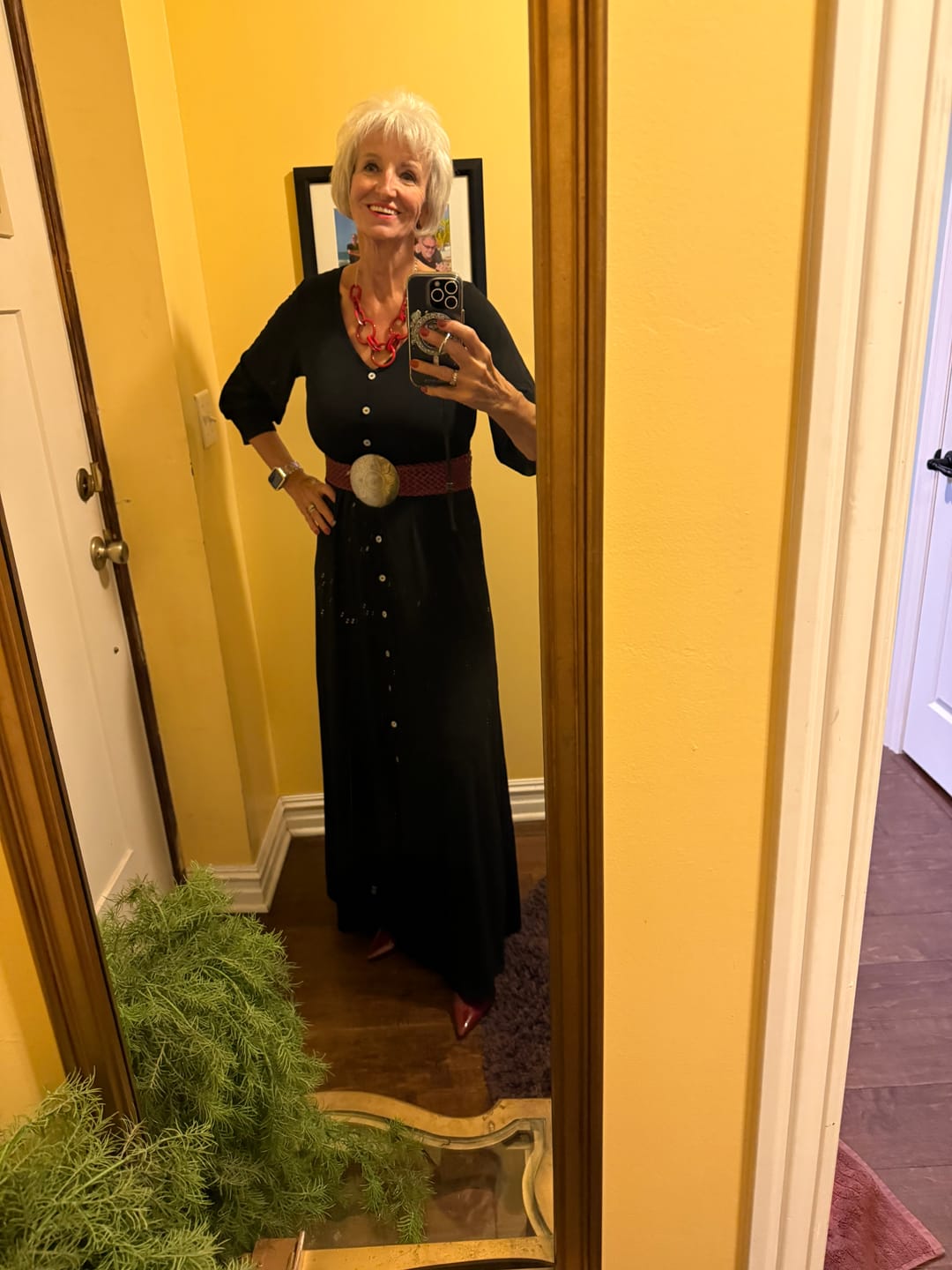 Customer photo review of Brigitte Brianna La La Maxi Dress