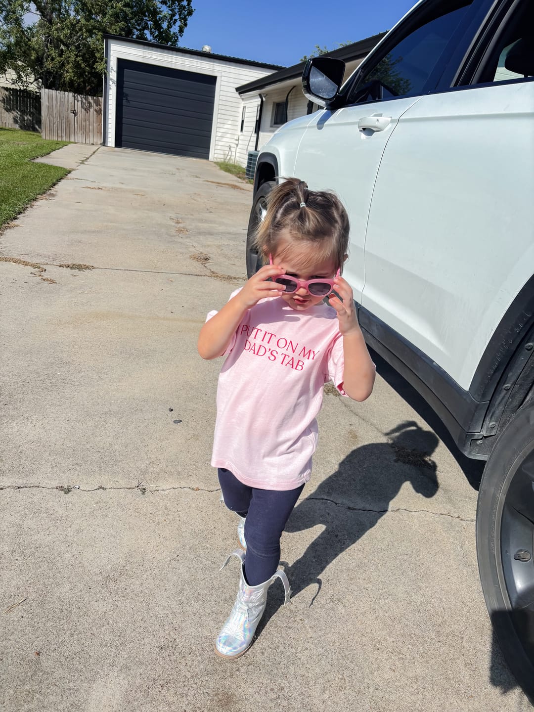 Customer photo review of Put It On My Dad's Tab (Kids)