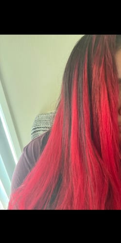 Customer photo review of Silky Straight Human Hair Bundles Natural Color