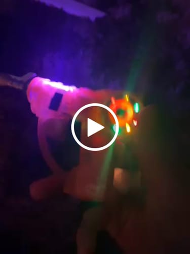 Customer video review of Refillable Raygun Mini Torch Lighter With Lights + Sound