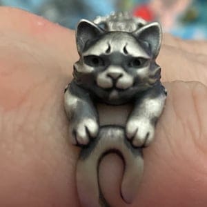 Customer photo review of Playful Cat Ring