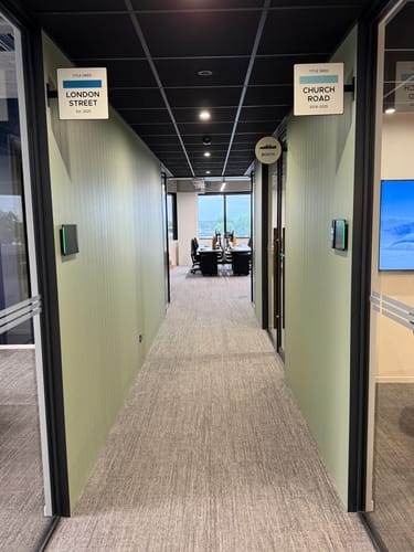 Customer photo review of FOLD Square Sign 250