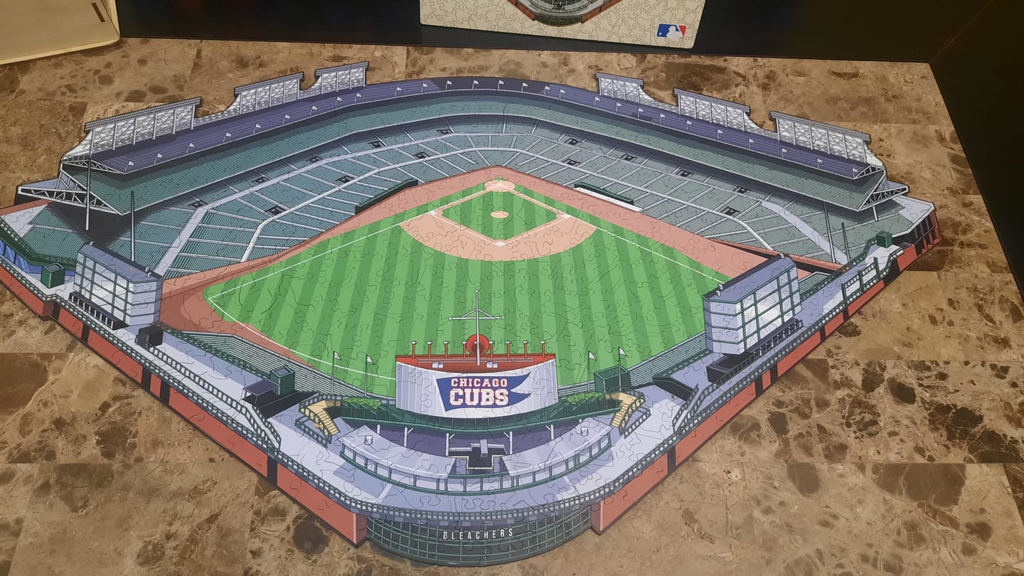 Customer photo review of Chicago Cubs™ Wrigley Field Stadium - Wooden Puzzle