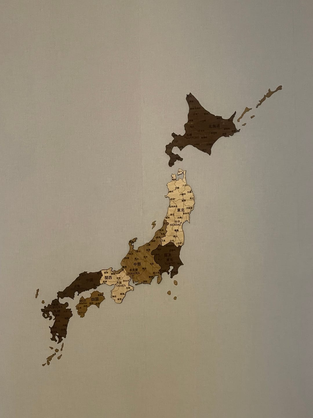 Customer photo review of Japan 3D Wooden Map