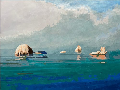 Customer photo review of Custom Landscape Paint By Numbers