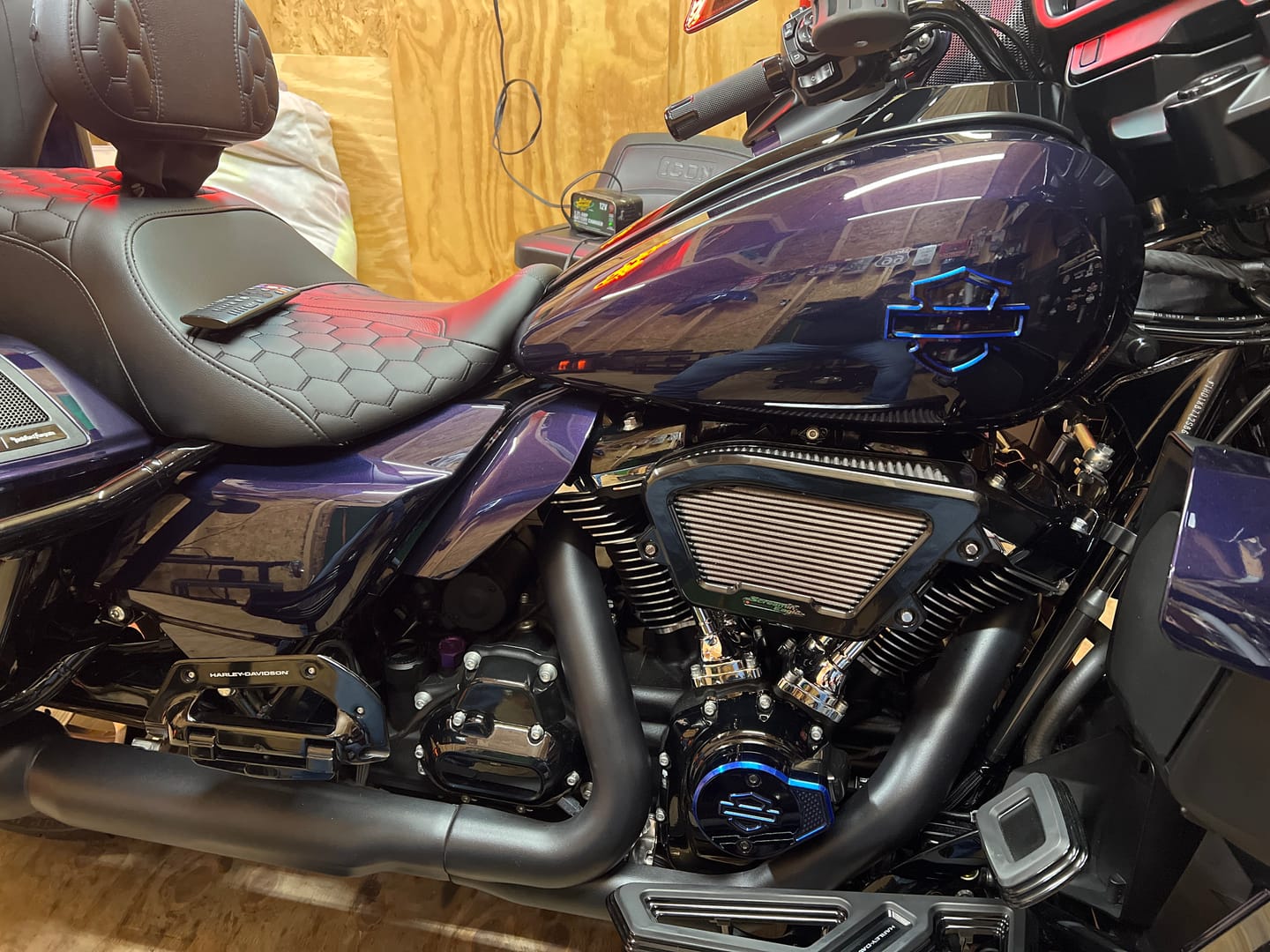 Customer photo review of Mid Frame Air Deflectors & Heat Shield for 2009-2025 Harley Touring Models