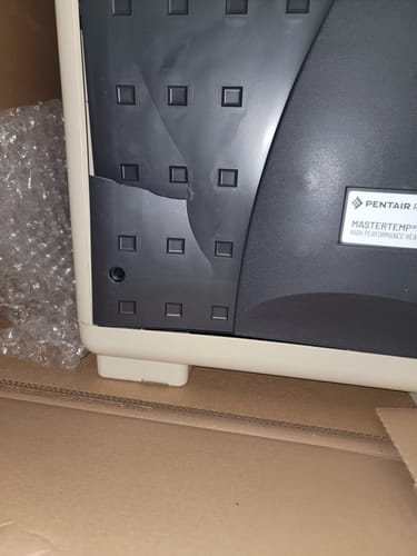 Customer photo review of Pentair mastertemp natural 400k btu - 460736