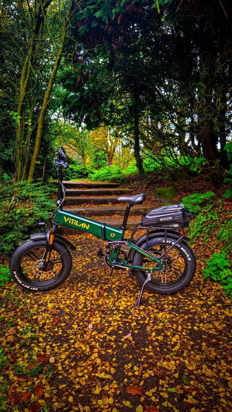 Customer photo review of I7 Pro Folding Full Suspension Electric Bike