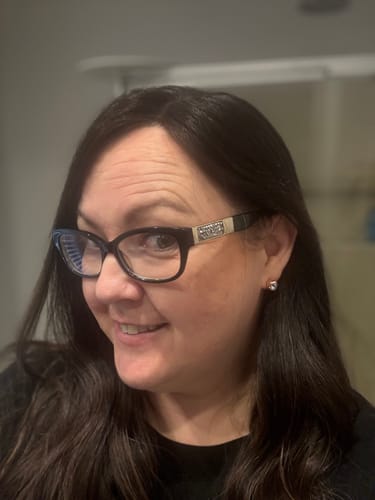 Customer photo review of Dark Roast // Illusion Lace Topper