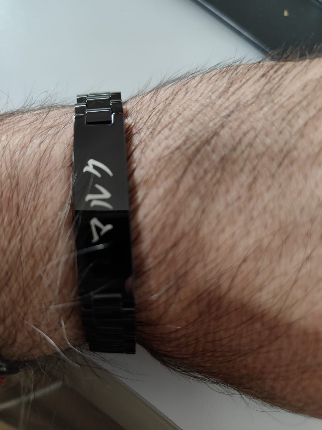 Customer photo review of Bracelet Japonais Personnalisé Homme
