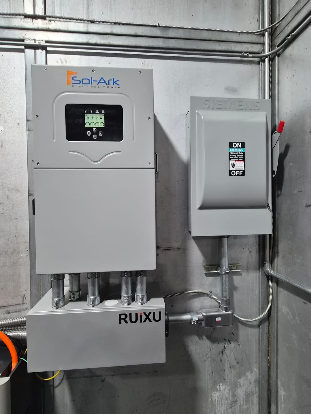 Customer photo review of Sol-Ark 15K All-In-One Hybrid Solar Inverter | 120/240/208V 48V Pre-Wired | 10-Year Warranty