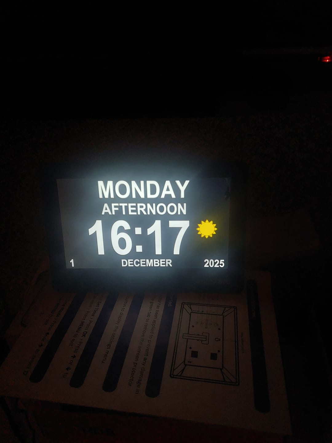 Customer photo review of XL Reminder Clock (40 Reminders)