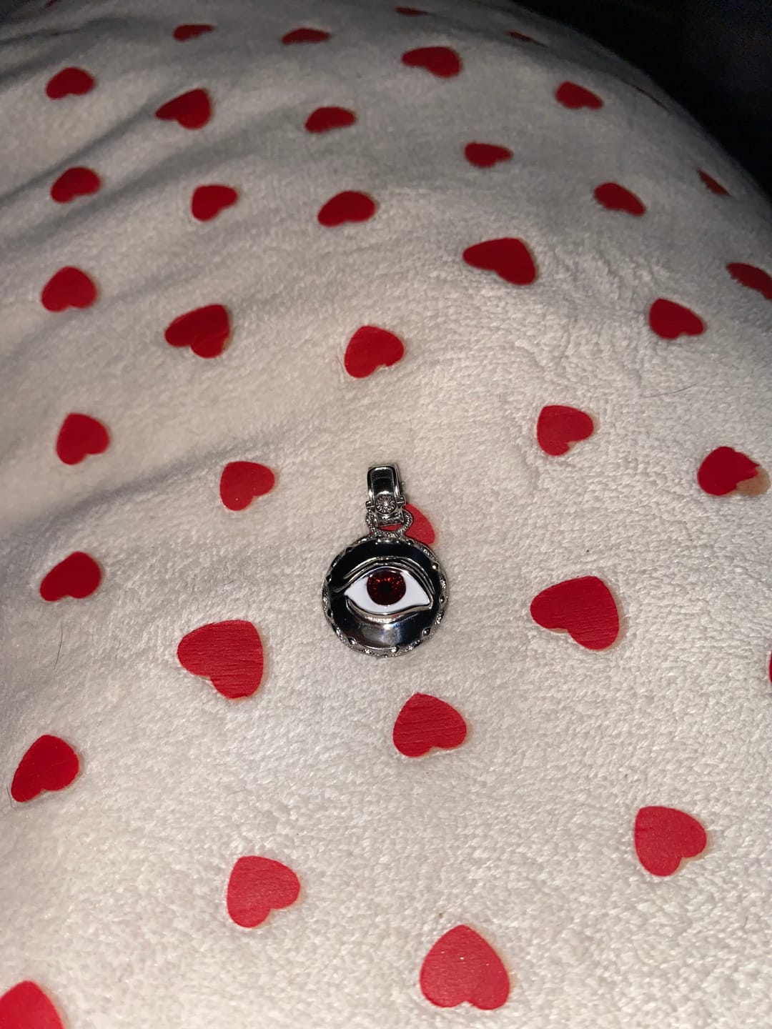 Customer photo review of EVIL EYE PENDANT