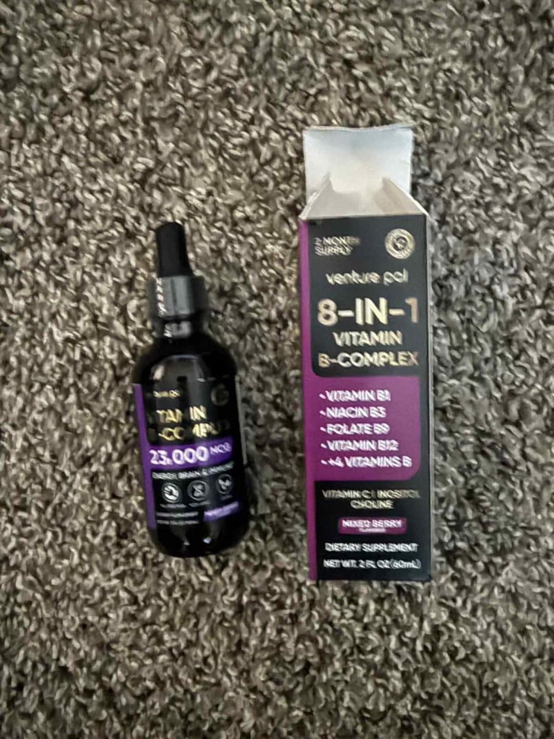 Customer photo review of Vitamin B - complex - Mixed Berry - 200 mcg Liquid Drops