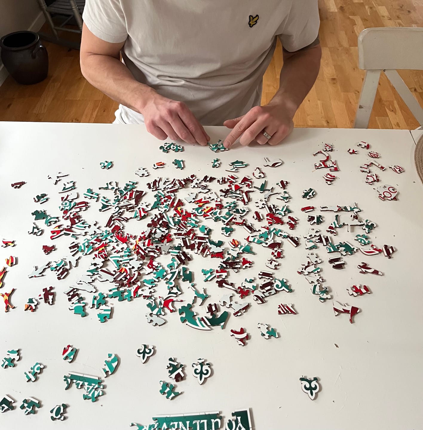 Customer photo review of Liverpool FC® Logo - Wooden Puzzle