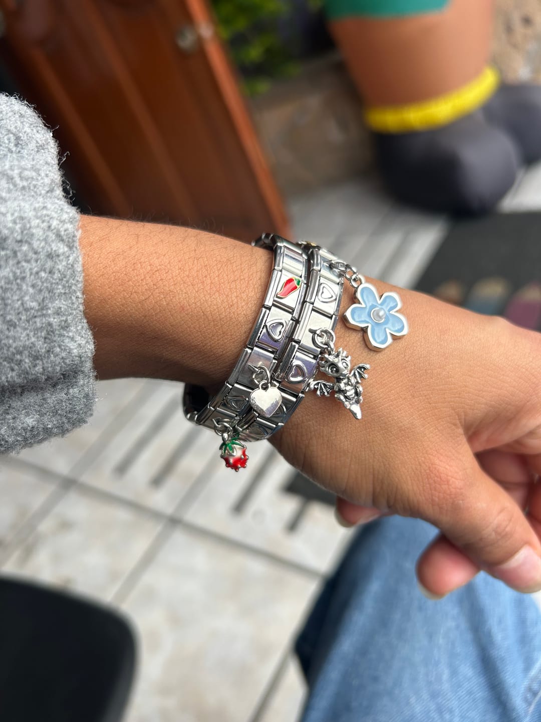 Customer photo review of Charm Colgante flor