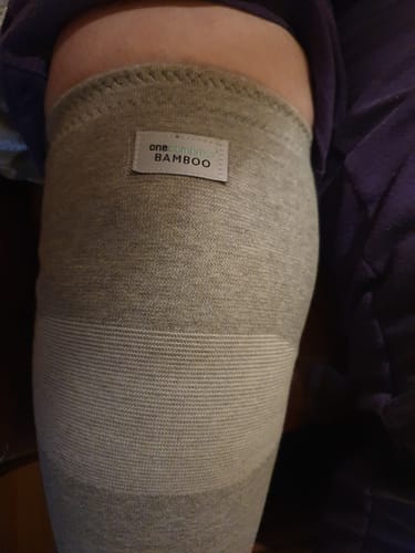 Customer photo review of Premium Bamboo Knee Sleeve (Single)