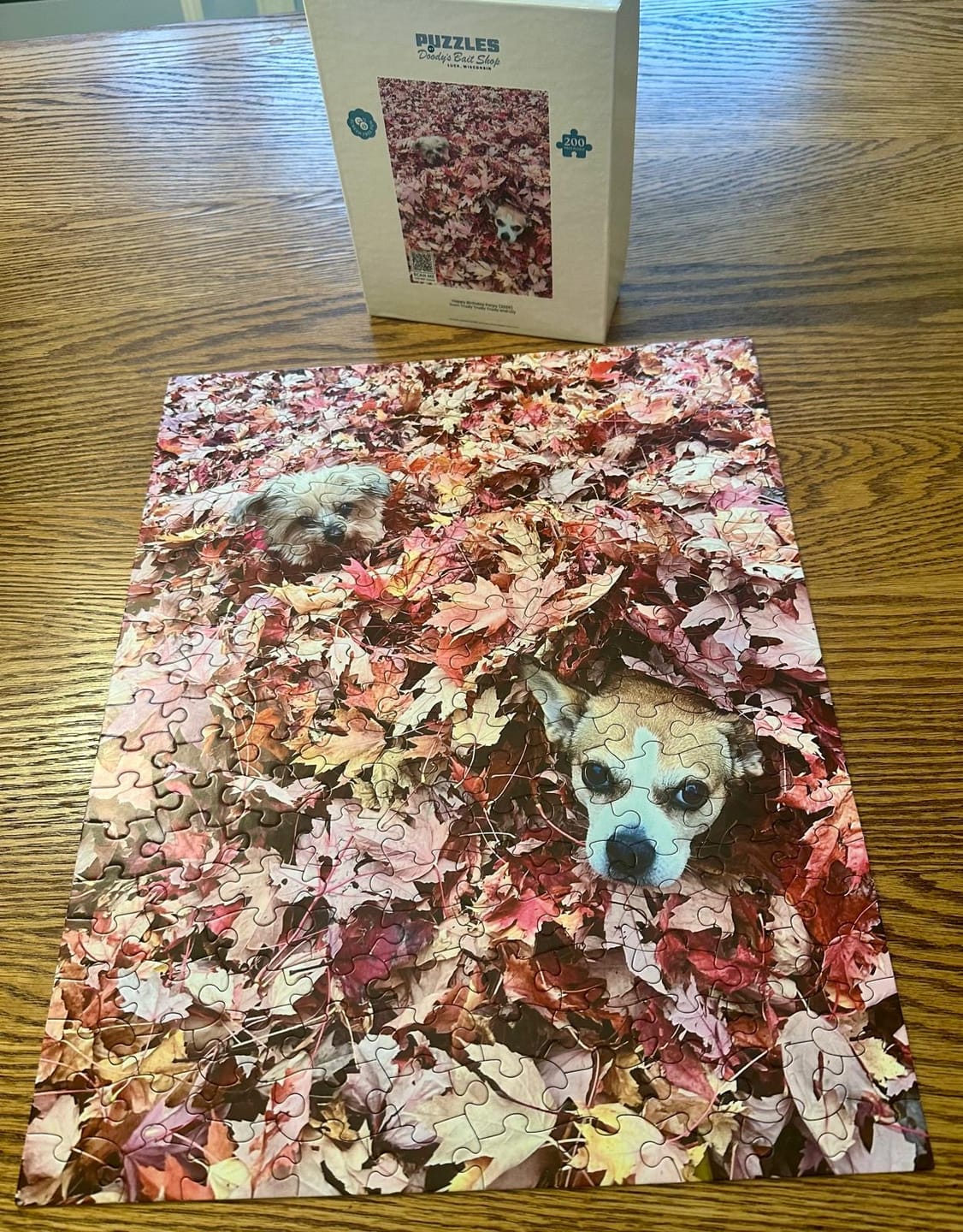 Customer photo review of Custom jigsaw puzzle