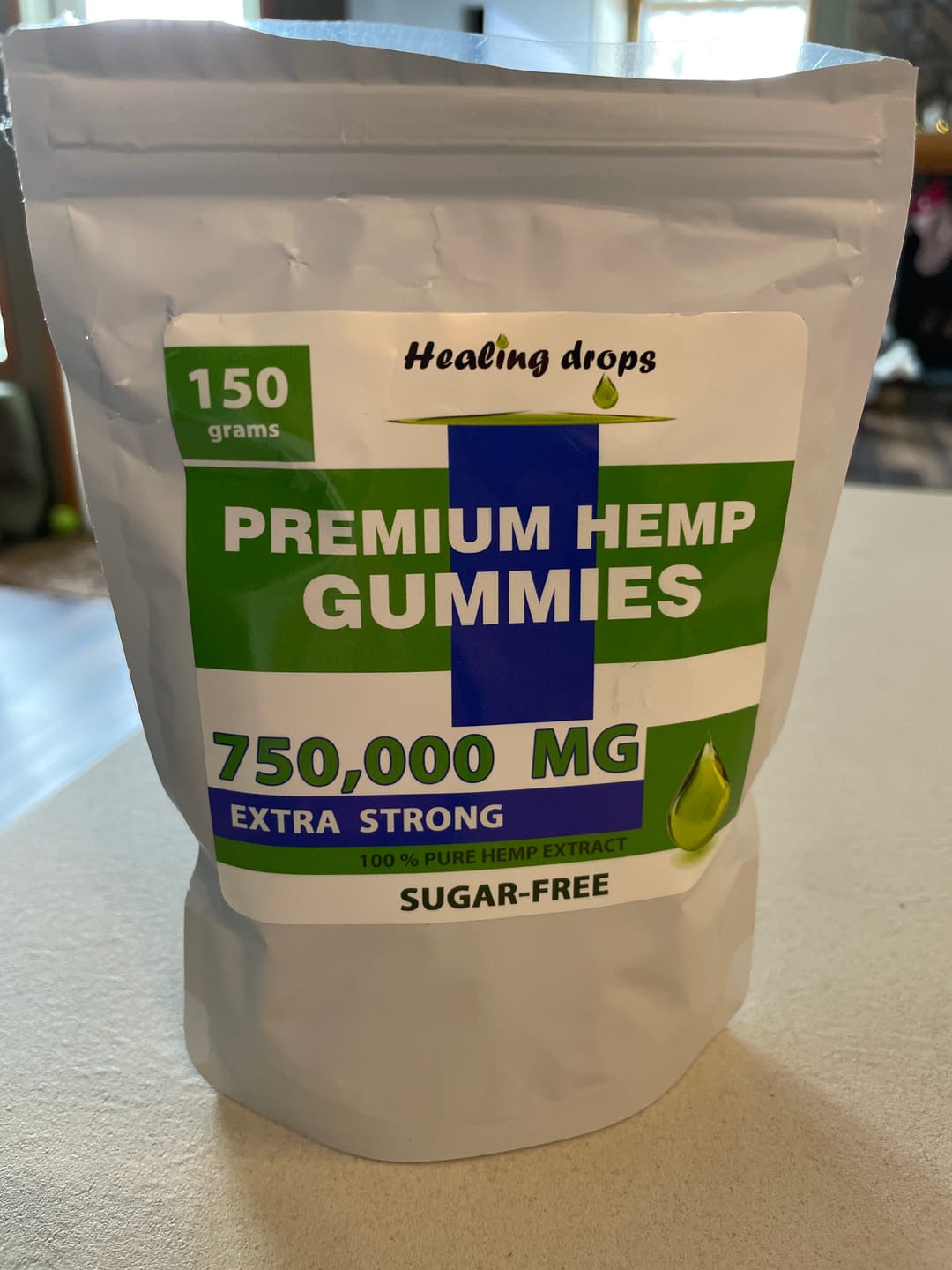 Customer photo review of Hemp Gummy Bears 750,000mg Sugar-Free Premium Organic + Vitamins: C B D E + Omega 3 6 9