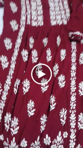 Customer video review of Ayesha Maroon Nyra Cut Rayon Kurta