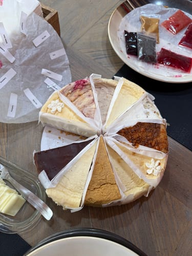 Customer photo review of Ultimate Cheesecake Sampler