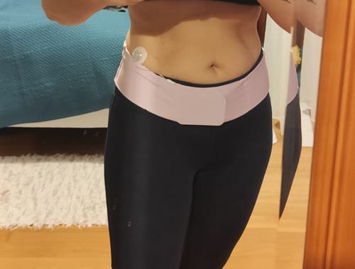 Customer photo review of Universal Insulin Pump Waistbelt - Dia-BellyBand SOLID COLORS