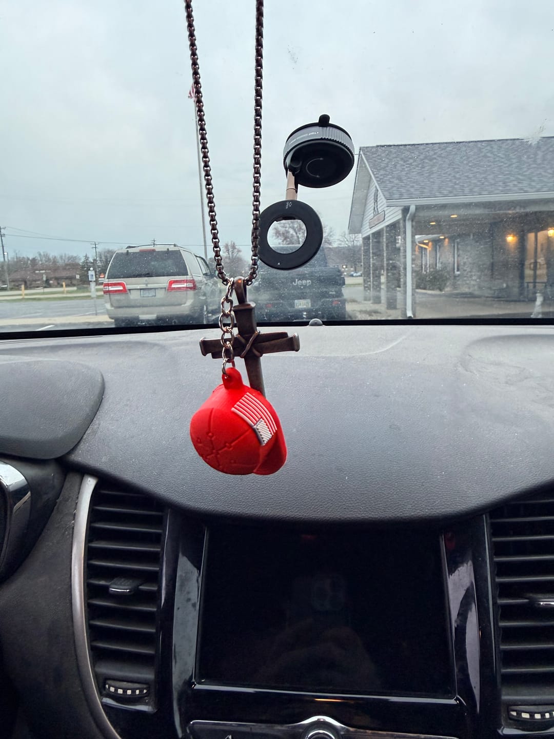 Customer photo review of MAGA Hat Keychain (Limited Edition)