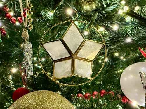 Customer photo review of Philippines Capiz Ornaments 3"