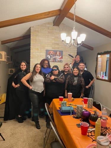 Customer photo review of Halloween Murder Mystery Game Kit - Vampire Ball