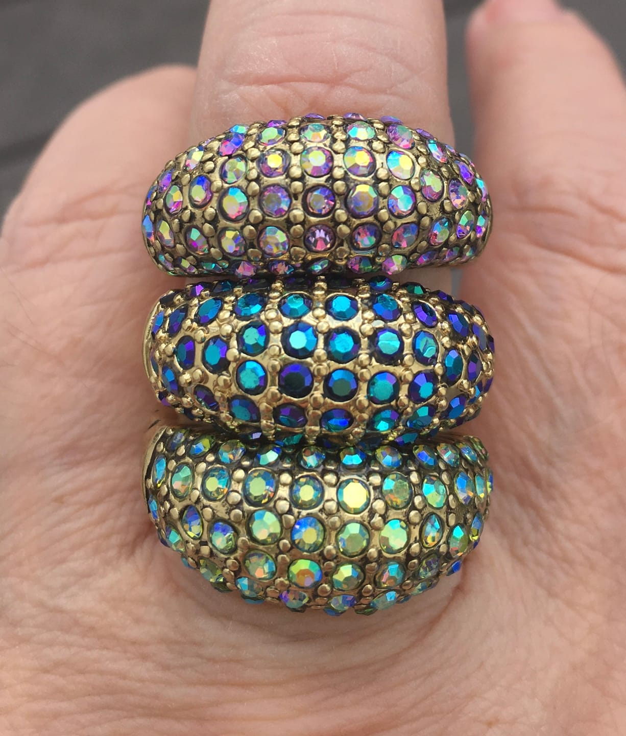 Customer photo review of HEIDI DAUS®"Hugs From Heidi" Crystal Ring